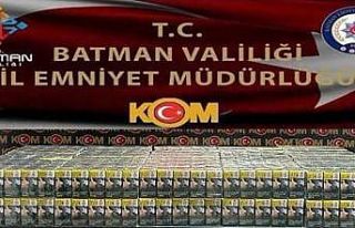 Batman’da uygulama noktasında kaçak sigara ele...