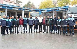 Battalgazi Belediyesi karla mücadele için teyakkuza...