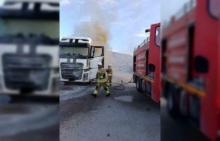 Belen’de tır yangını