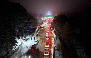 Beyaza bürünen Uludağ’da jandarmadan sıkı denetim