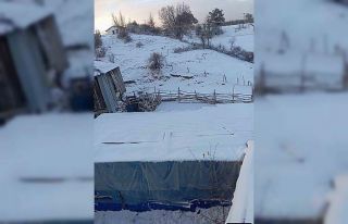 Beypazarı’nda kar yağışı etkili oldu