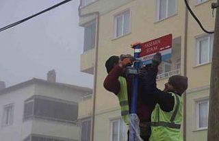 Bilecik’te cadde ve sokak tabelaları yenileniyor