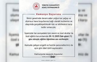 Bingöl’de kar tatili: 3 ilçede tüm okullar, merkezde...