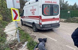 Bisikletli sürücü faciadan böyle döndü...Yaralı...