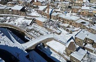 Bitlis’te karla gelen güzellik