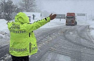 Bolu Dağı’nda D-100 kara yolunun İstanbul yönü...