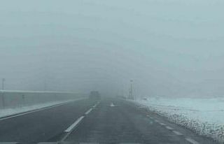 Bolu Dağı’nda kar ve sis etkili oluyor