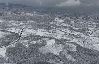 Bolu Dağı’nda ulaşım açık, manzara kartpostallık