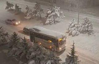 Bolu’da kar kalınlığı 30 santimetreyi aştı,...