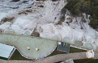 "Bolu’nun Pamukkalesi"nde kış sessizliği