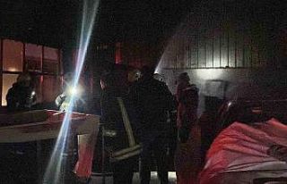 Burdur’da oto boyama atölyesinde çıkan yangın...