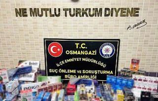 Bursa’da 2 bin adet gümrük kaçağı sigara ele...