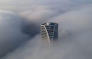 Bursa’da sis şehri yuttu