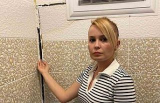Çatlaklar oluşan evde diken üstünde hayat