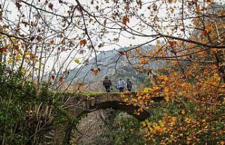 Çaybaşı Deresinde kartpostallık görüntüler