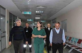 Çaycuma Devlet Hastanesi ve 112 istasyonlarına gece...