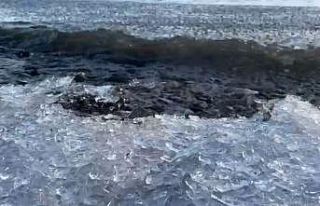 Çıldır Gölü’nde buz kütleleri sahile vurdu