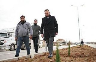 Çivril’de peyzaj çalışmaları devam ediyor