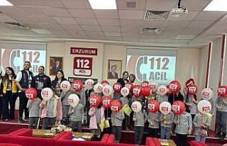 Çocuklara 112 farkındalığı  gezisi