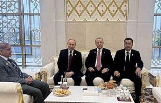 Cumhurbaşkanı Erdoğan, Putin, Şerif ve Berdimuhammedov...