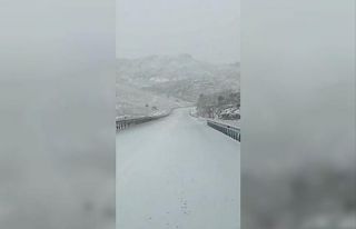 Denizli’nin yüksek kesimlerinde kar yağışı...