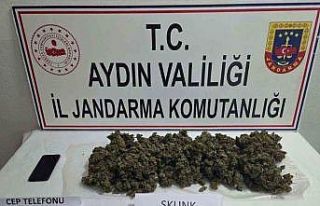 Didim’de yabancı uyruklu şahsın evinde 1 kilo...