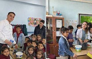 Diyadin’de minik eller toprağa umut ekti