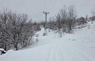 Elazığ’da kar başladı, 311 köy yolu ulaşıma...
