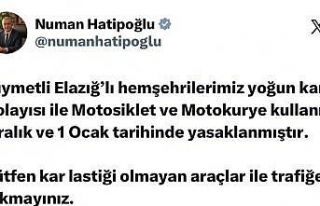 Elazığ’da motosiklet ve motokurye kullanımı...