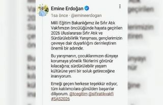 Emine Erdoğan’dan "2026 Uluslararası Sıfır...