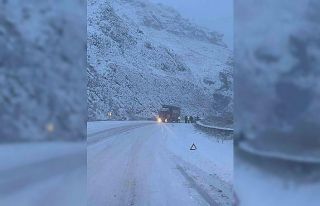Erzurum-Erzincan karayolunda ağır tonajlı araçların...