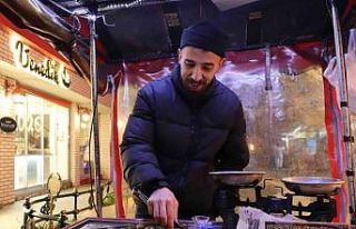 Eskişehir’de eksi 7 derecede kestane mesaisi