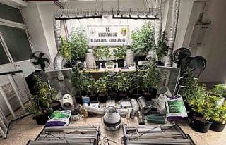 Evini uyuşturucu imalathanesine çevirdi, jandarma...