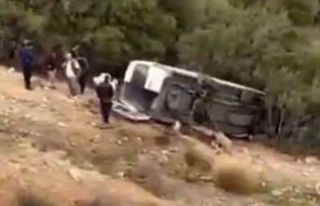 Gaziantep’te tarım işçilerini taşıyan minibüs...