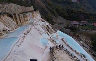 Göksu Travertenleri yılı rekor ziyaretçiyle kapatıyor