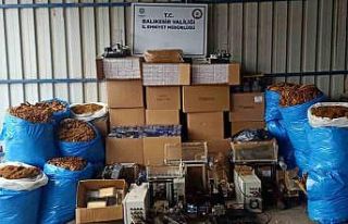 Gönen’de kaçak tütün operasyonu: 13 gözaltı