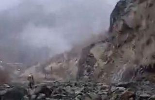 Hakkari’de heyelan