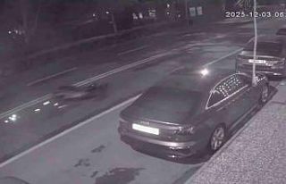 Hayatını kaybeden motosikletlinin kaza anı görüntüleri...