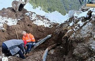 Ilgar Dağı Geçidi’nde tünel çalışmasında...