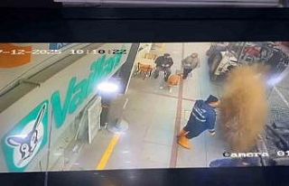 İshale hattı patlayınca tazyikli su etrafa saçıldı