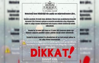 İstanbul Valiliği: "Cuma ve Cumartesi günü...