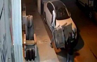 İşyeri önündeki koşu bandı çalındı