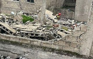 Kahramanmaraş’ta metruk ev çöktü
