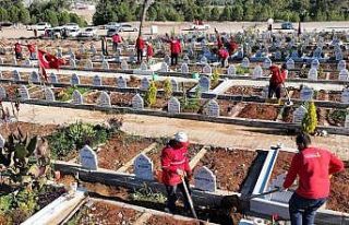 Kahramanmaraş’ta mezarlıklarda düzenleme