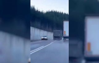 Kamyonun sollama manevrası kazaya neden oluyordu:...