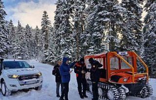 Kar keyfini yaşamak isteyen 11 kişi karda mahsur...