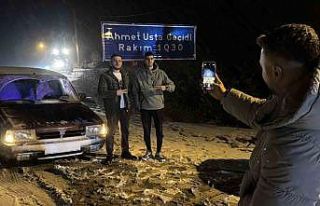 Kar yağışını duyan soluğu burada aldı