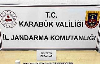 Karabük’te 265 sentetik ecza ele geçirildi