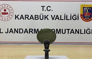 Karabük’te Antik Mısır dönemine ait heykel ele...