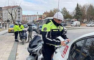 Karaman’da motosiklet denetimleri devam ediyor